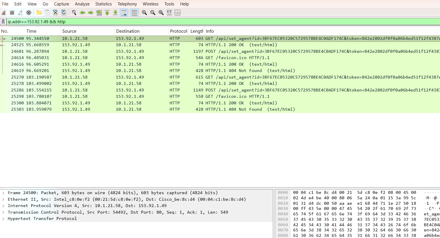 C2 HTTP filter