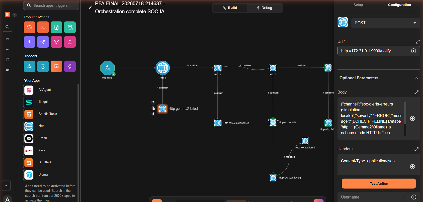 Shuffle failure-guard node configuration for a Gemma2 HTTP failure