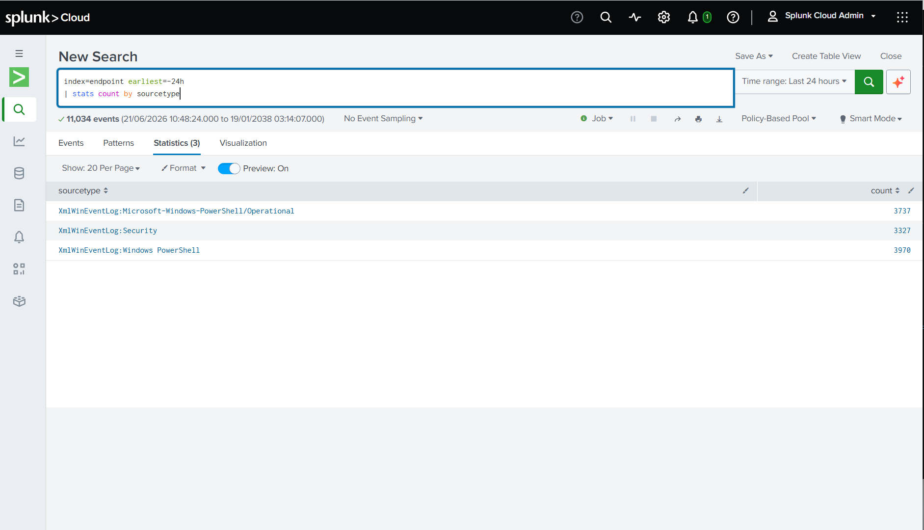 Windows Security log ingestion