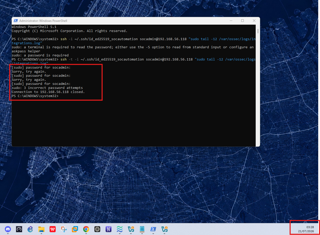 The terminal session that caused it