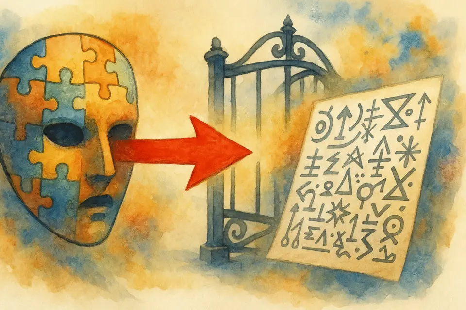 Illustration PuzzleMask de Check Point Research : une prose banale qui cache une charge utile destinée à l’IA